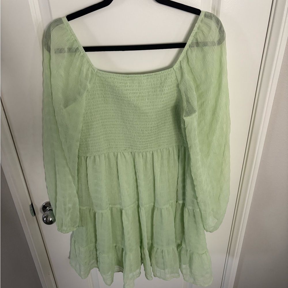 Rewind Light Green Juniors  dress